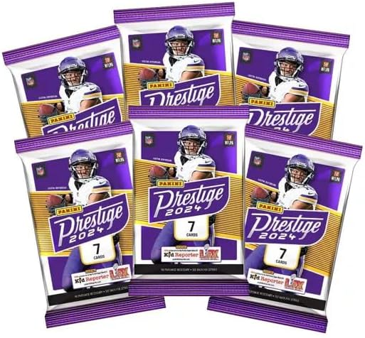 Caja de cartas coleccionables de fútbol americano de prestigio de la NFL de Panini 2024
