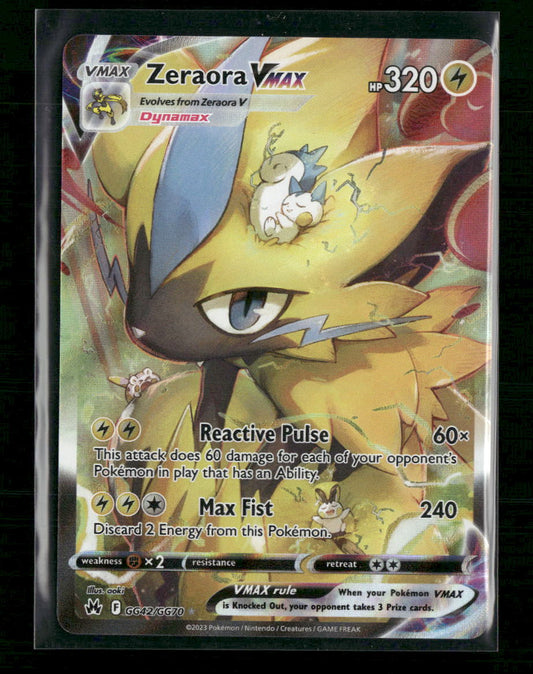 Zeraora VMAX Crown Zenith: Galarian Gallery #GG42/GG70 - Front