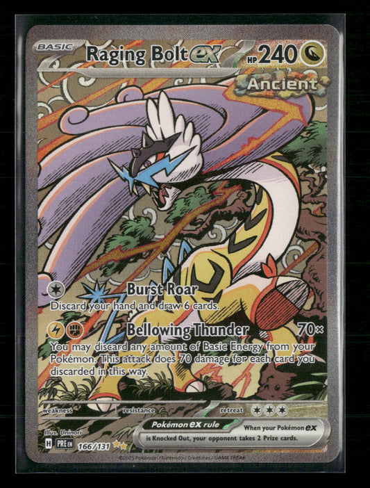 Raging Bolt ex SV: Prismatic Evolutions #166/131 - Front