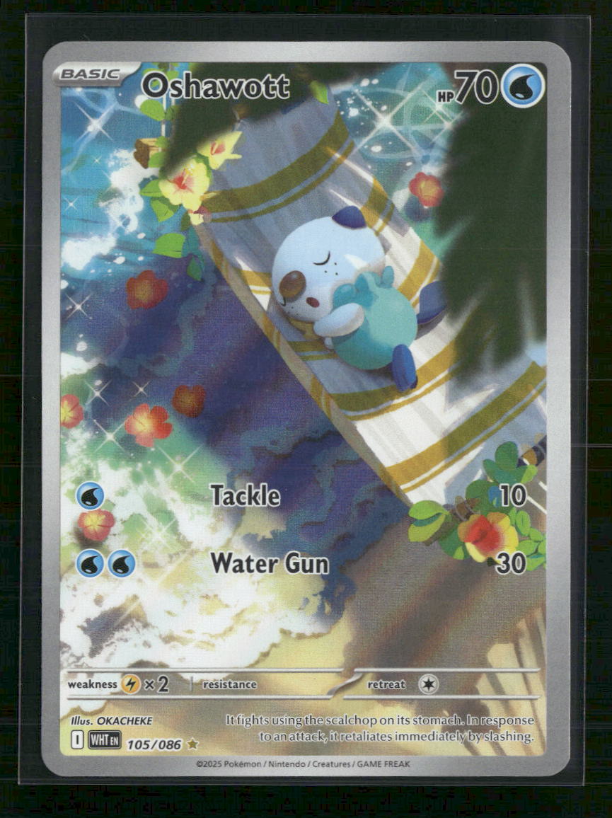 Oshawott SV: White Flare #105/086 - Front