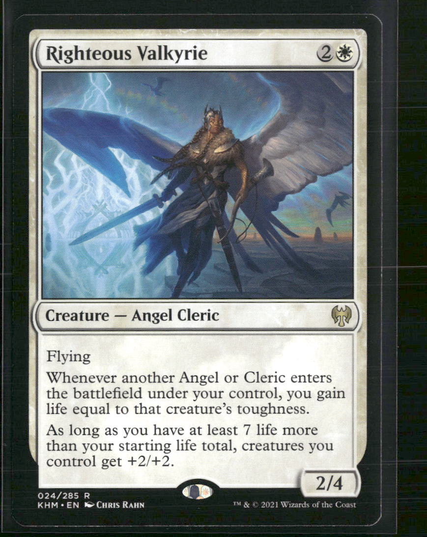 Righteous Valkyrie - Kaldheim (KHM) - Front