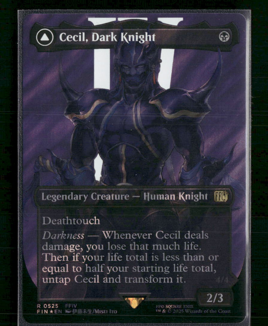 Cecil, Dark Knight (Borderless) (Surge Foil) FINAL FANTASY #525 - Front