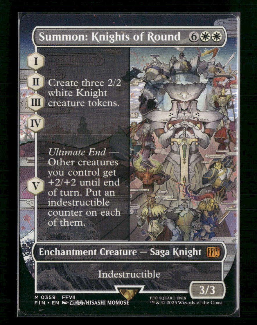 Summon: Knights of Round (Borderless) FINAL FANTASY #359 - Front