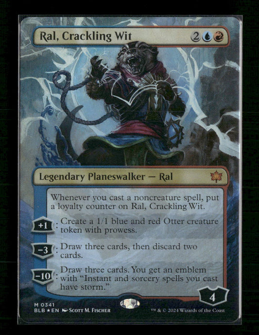 Ral, Crackling Wit (Borderless) Bloomburrow #341 - Front