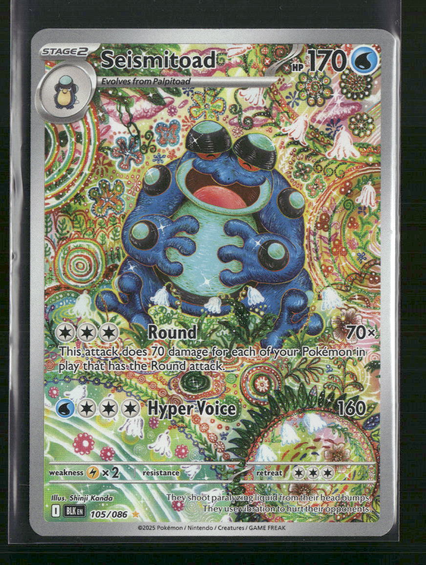 Seismitoad SV: Black Bolt #105/086 - Front