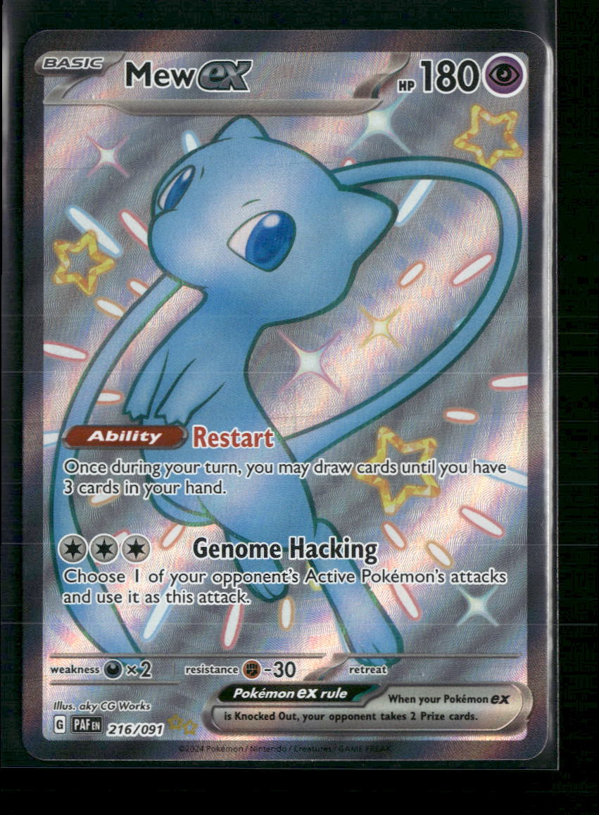 Mew ex SV: Paldean Fates #216/091 - Front