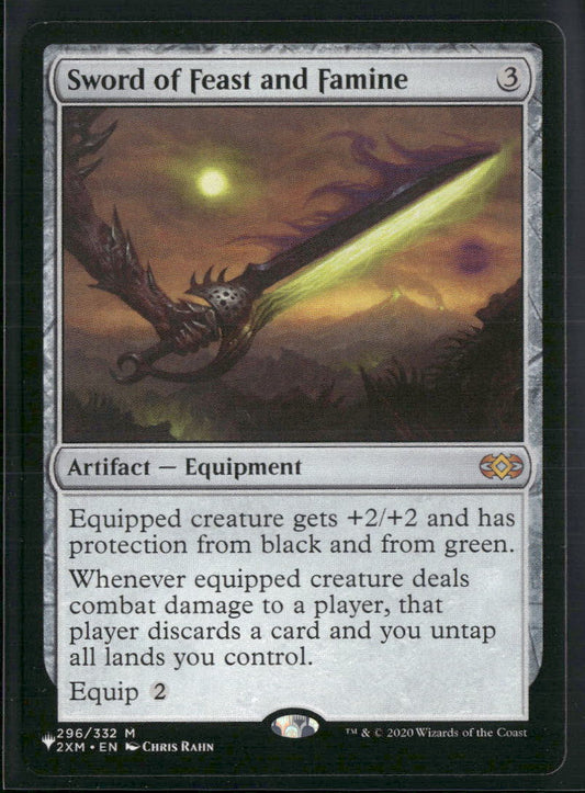 Sword of Feast and Famine Double Masters #296 - Front