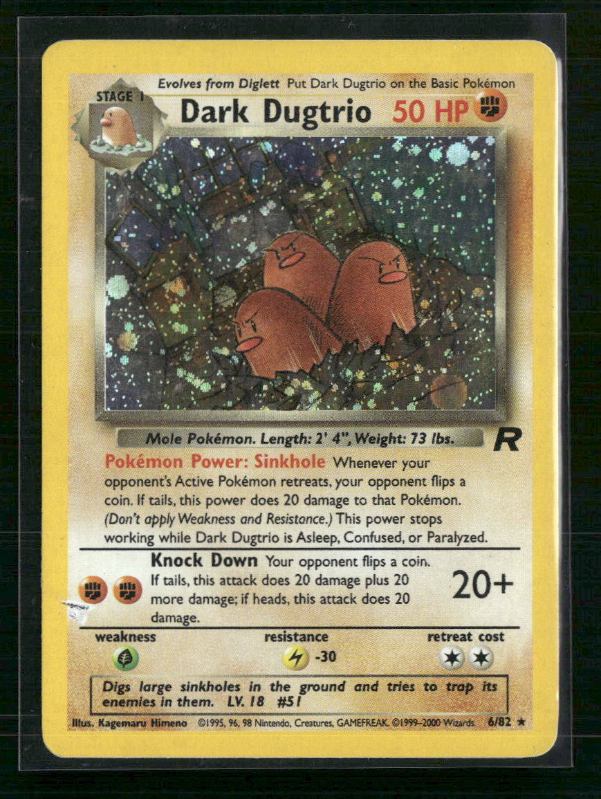 Dark Dugtrio (6) Team Rocket #06/82 - Front