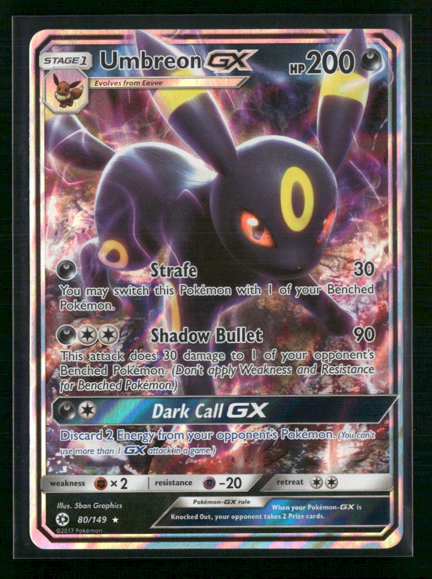 Umbreon GX SM Base Set #80/149