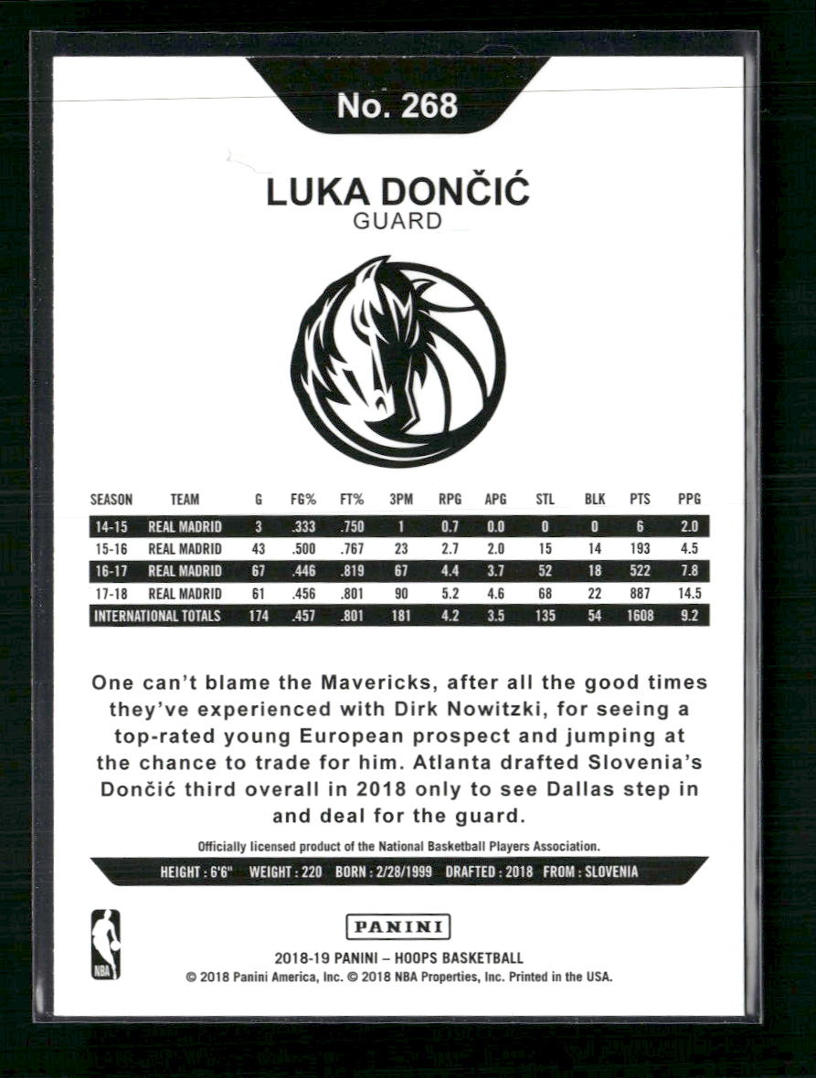 Luka Doncic 2018-19 Hoops #268