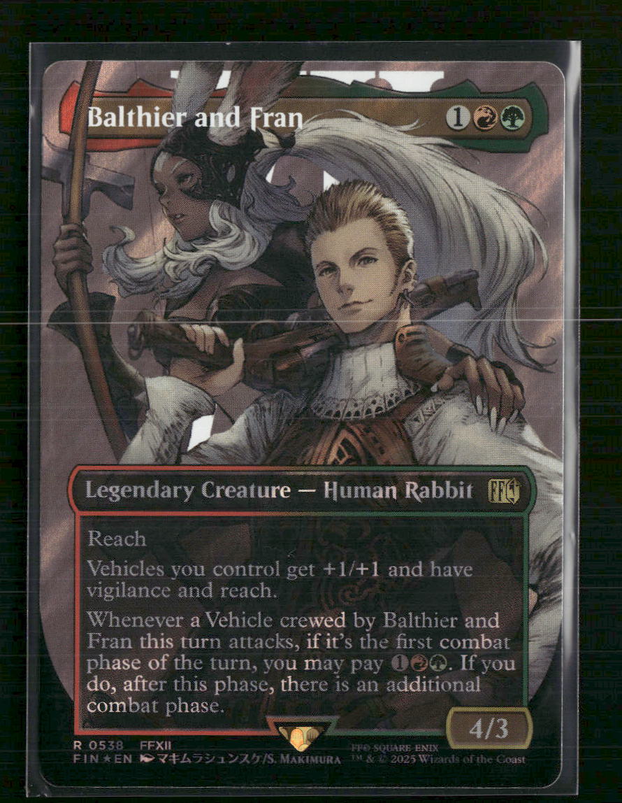 Balthier and Fran (0538) (Borderless) (Surge Foil) FINAL FANTASY #538