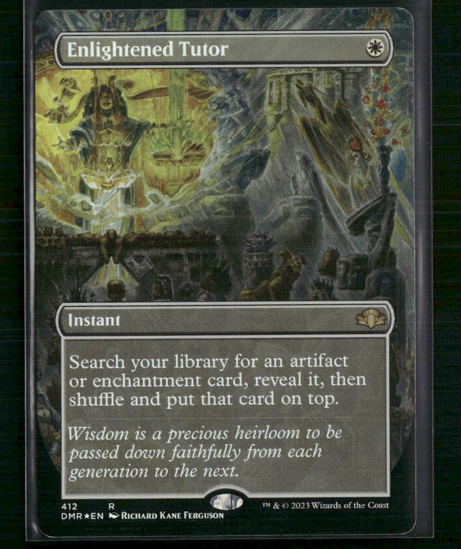 Enlightened Tutor (Borderless) Dominaria Remastered #412 Foil