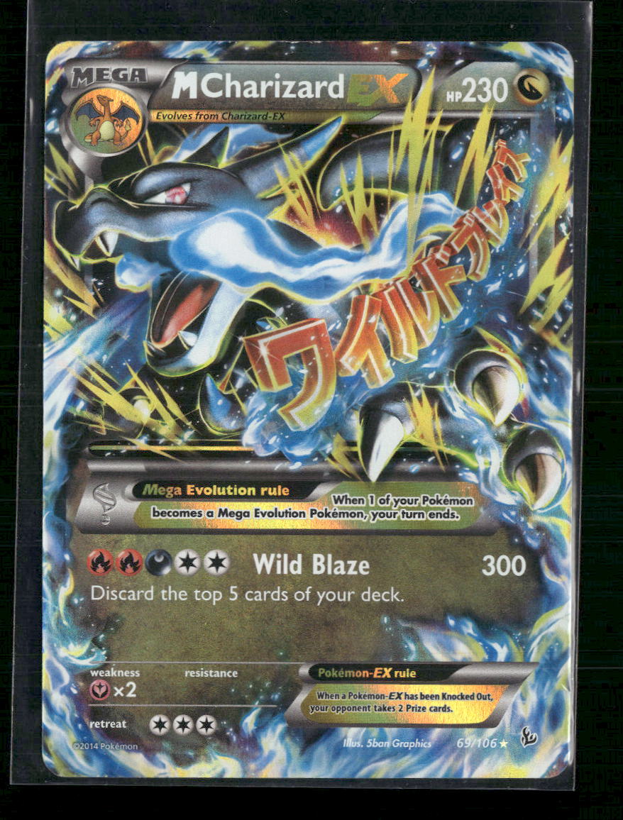 M Charizard EX (X) XY - Flashfire #69/106 - Front