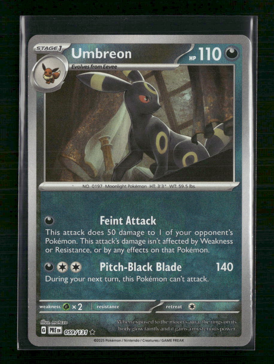 Umbreon (Master Ball Pattern) SV: Prismatic Evolutions #059/131 - Front