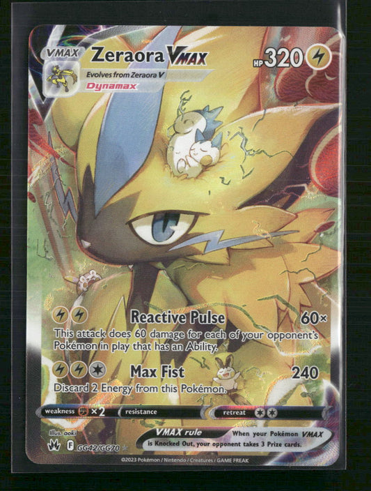 Zeraora VMAX Crown Zenith: Galarian Gallery #GG42/GG70 - Front