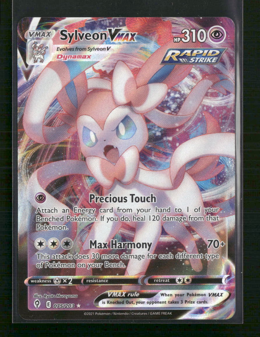 Sylveon VMAX SWSH07: Evolving Skies #075/203 - Front