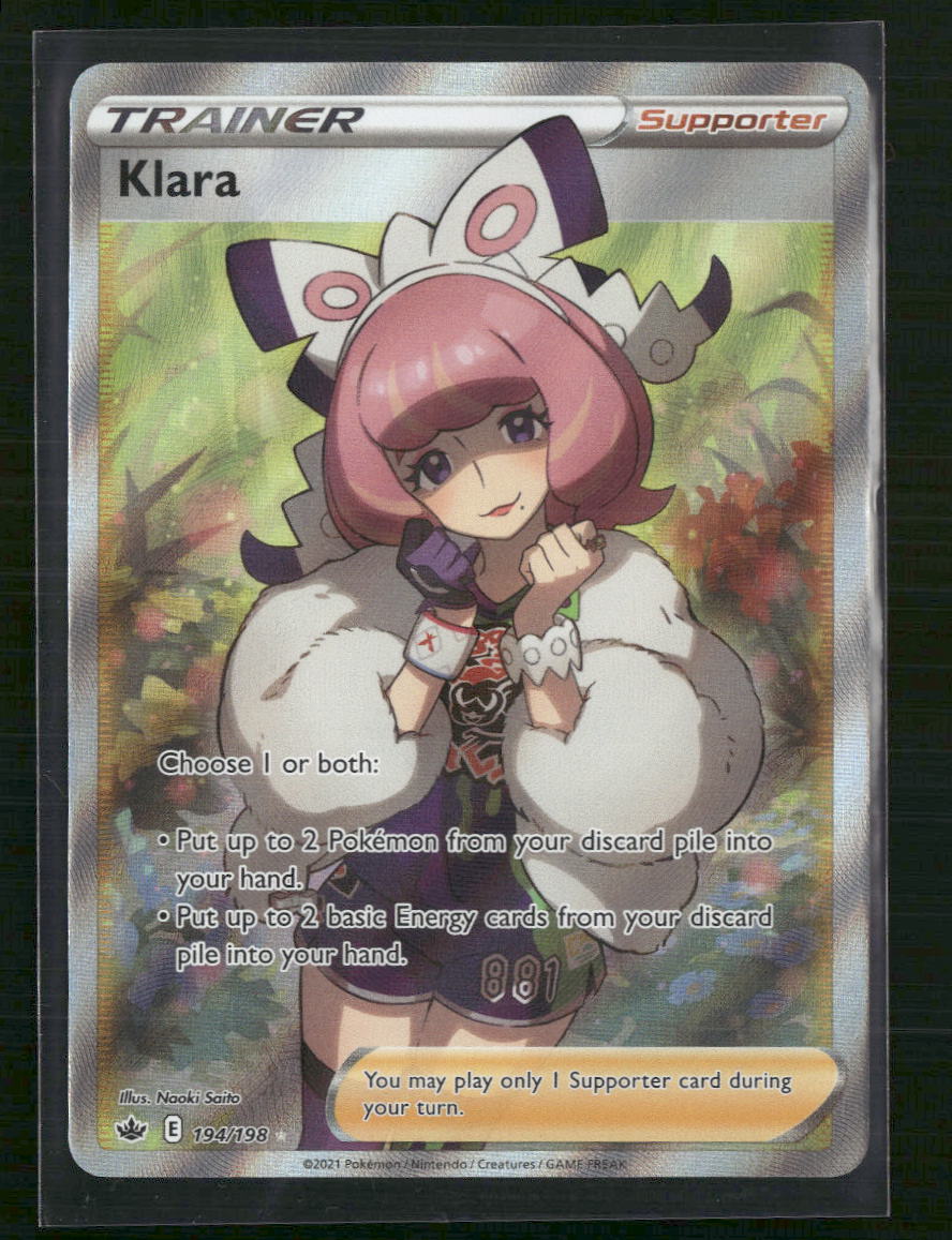 Klara (Full Art) SWSH06: Chilling Reign #194/198 - Front