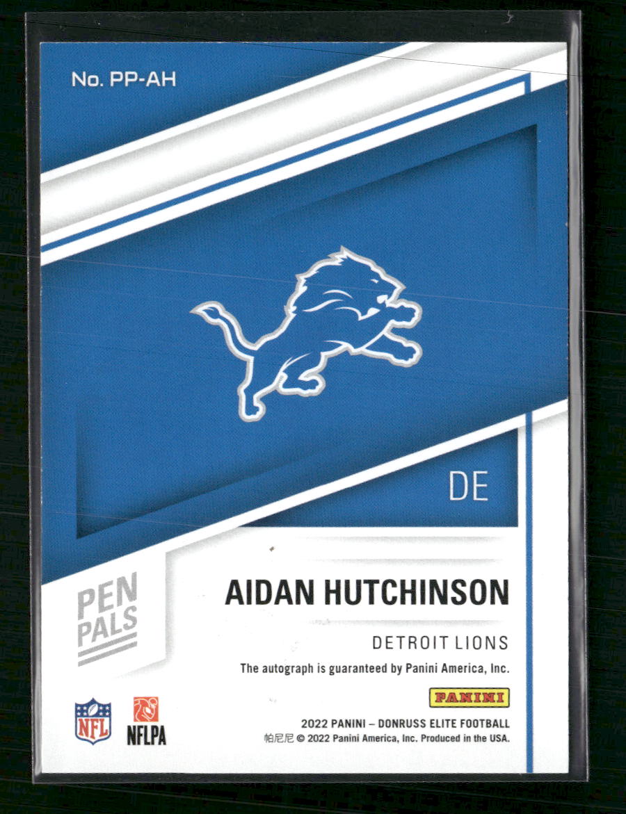 Aidan Hutchinson 2022 Donruss Elite #PP-AH Pen Pals