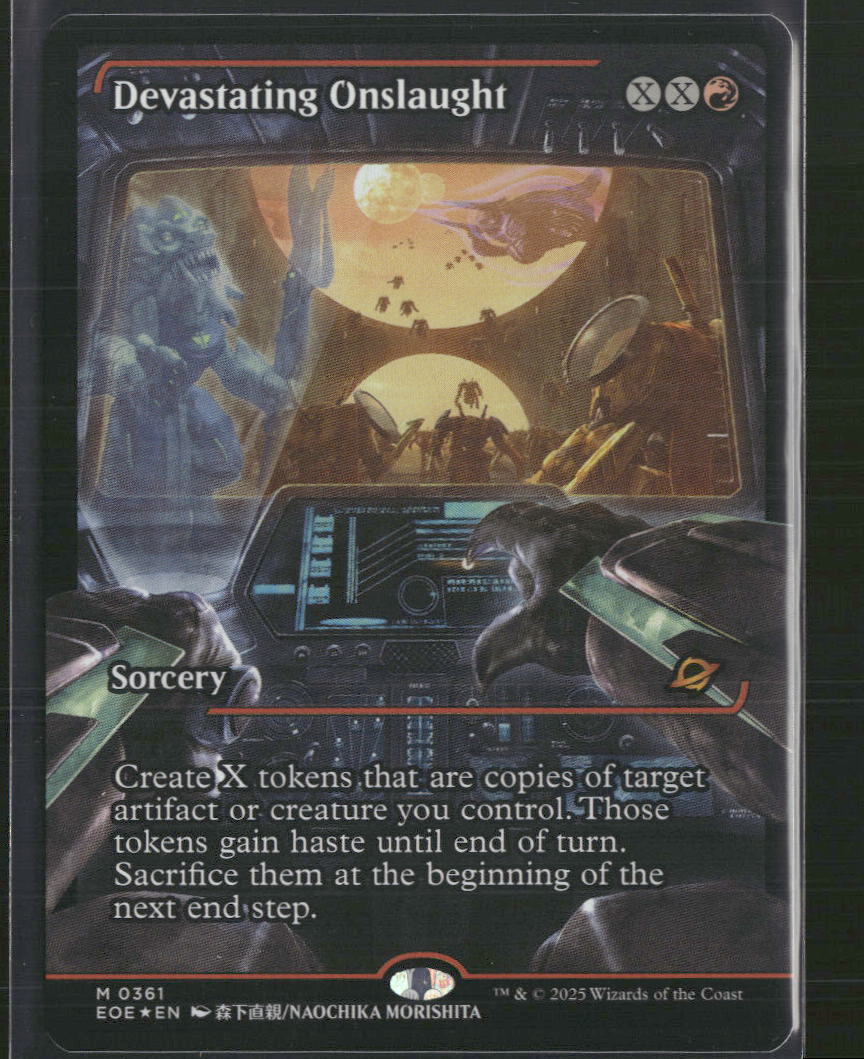 Devastating Onslaught (0361) (Showcase) Edge of Eternities #361