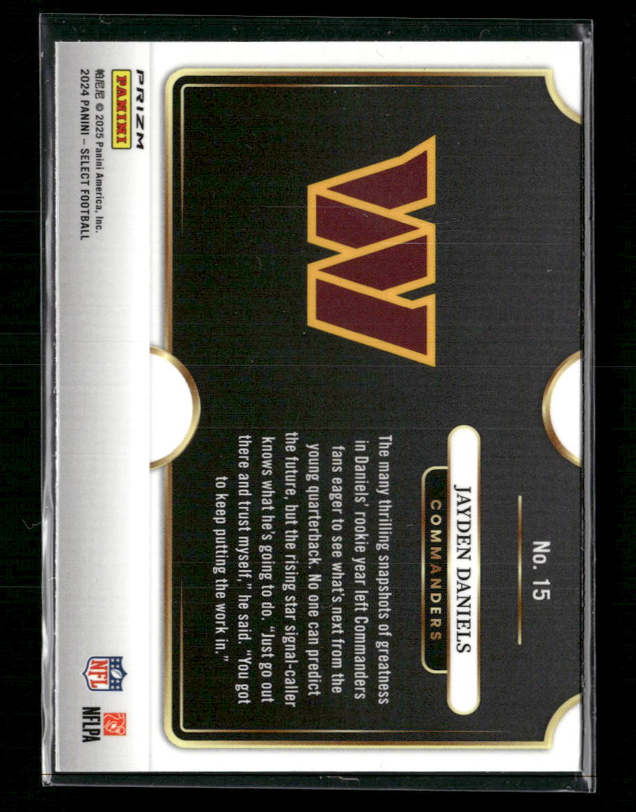 Jayden Daniels 2024 Panini Select #15 Snapshots Prizm