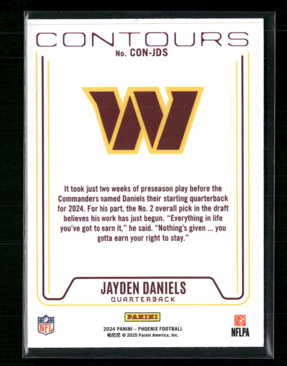 Jayden Daniels 2024 Panini Phoenix #CON-JDS Contours