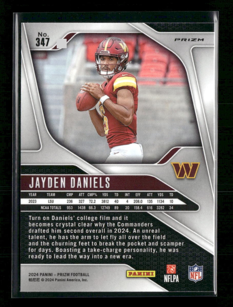 Jayden Daniels Washington Commanders #347 2024 Red White Blue