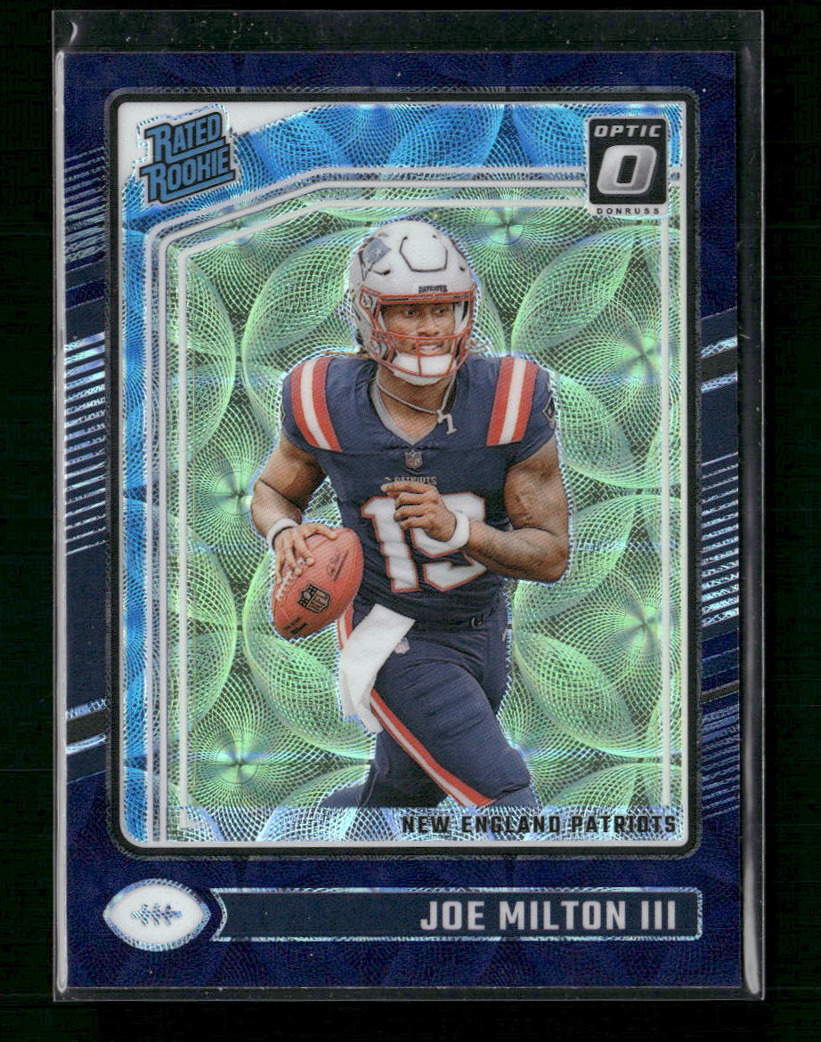 Joe Milton III New England Patriots #255 2024 Donruss Optic Rated Rookie