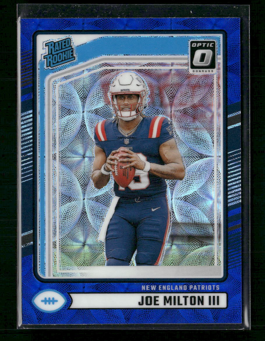 Joe Milton III New England Patriots #319 2024 Donruss Optic Rated Rookie
