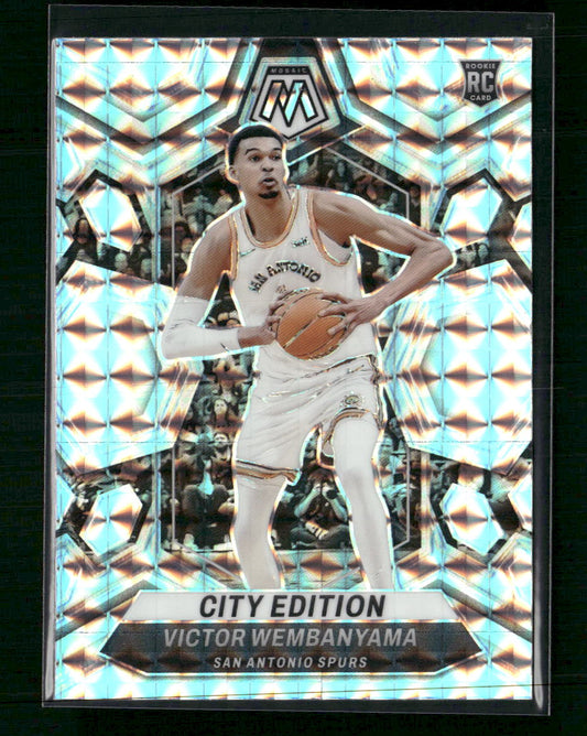 Victor Wembanyama San Antonio Spurs 2023-24 Panini Mosaic City Edition Rookie