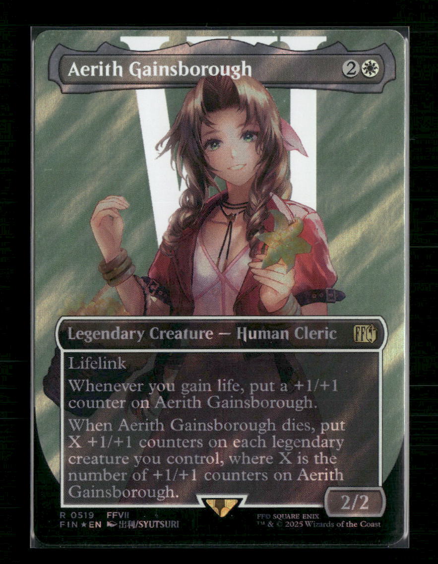 Aerith Gainsborough (Borderless) (Surge Foil) FINAL FANTASY #519
