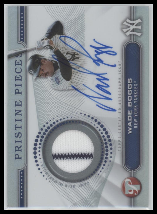 Wade Boggs 2024 Topps Pristine #PPAR-WB Pristine Pieces Autographs Relics