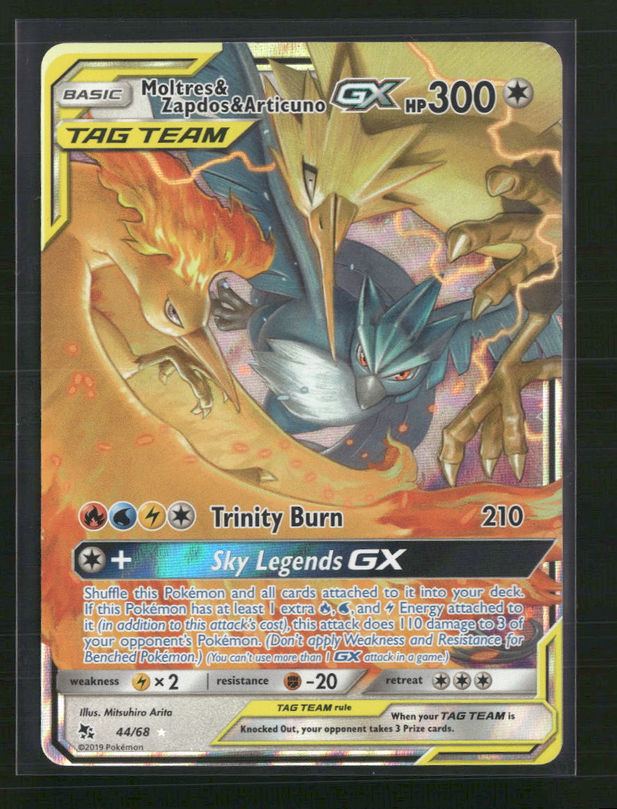 Moltres & Zapdos & Articuno GX Hidden Fates #44/68