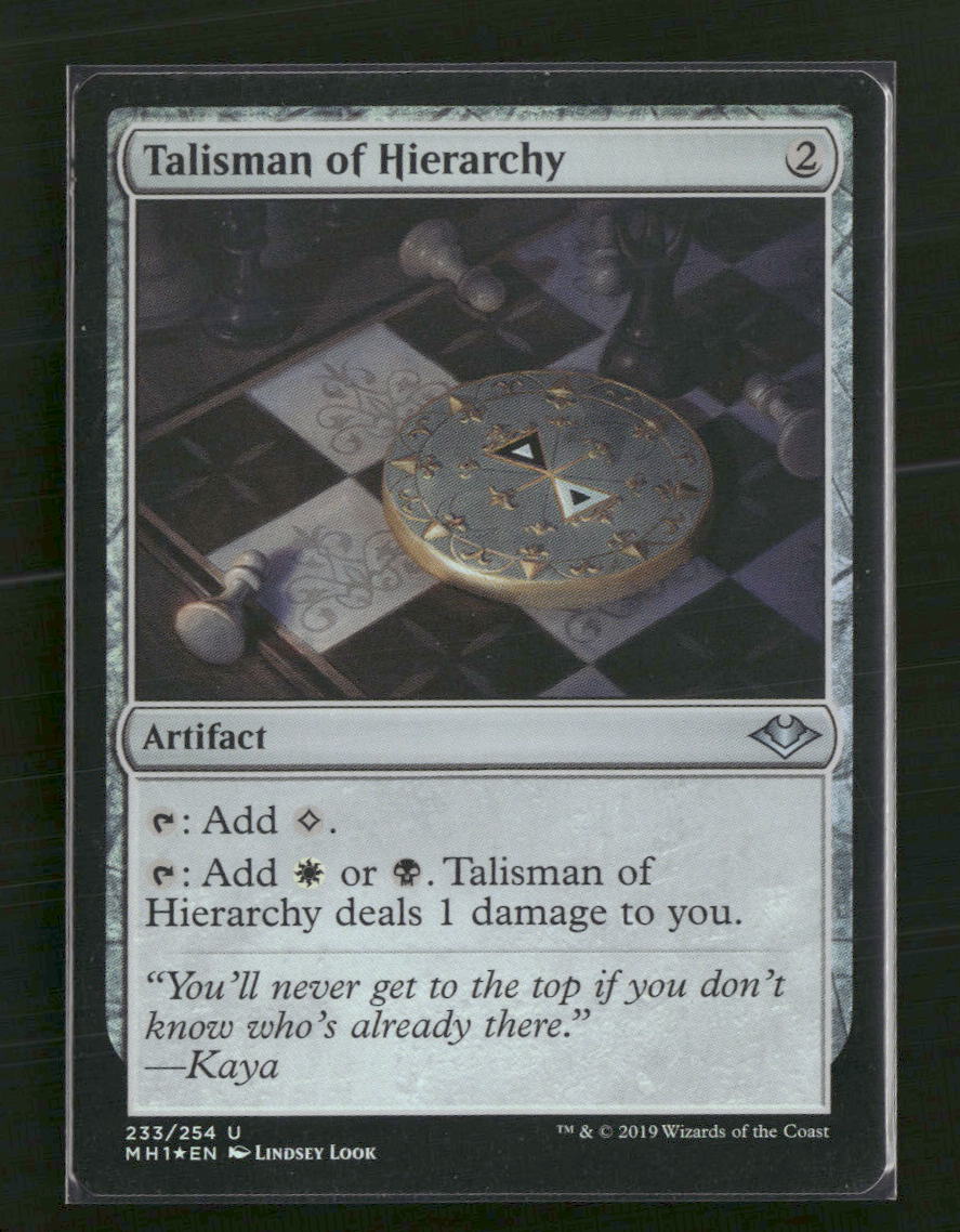 Talisman of Hierarchy Modern Horizons #233