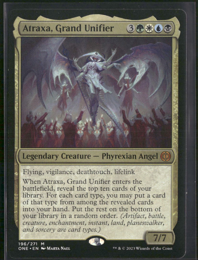 Atraxa, Grand Unifier Phyrexia: All Will Be One #196 - Front