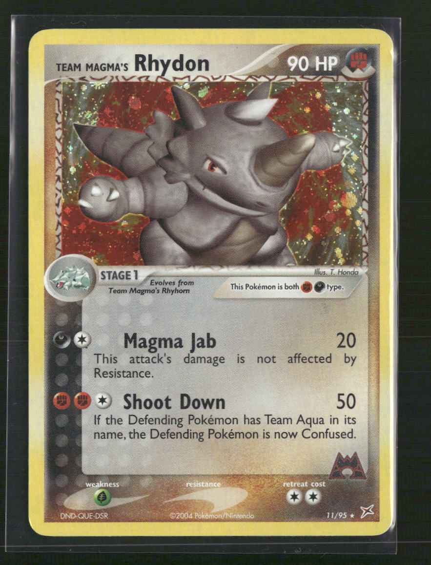 Team Magma's Rhydon Team Magma vs Team Aqua #11/95 - Front