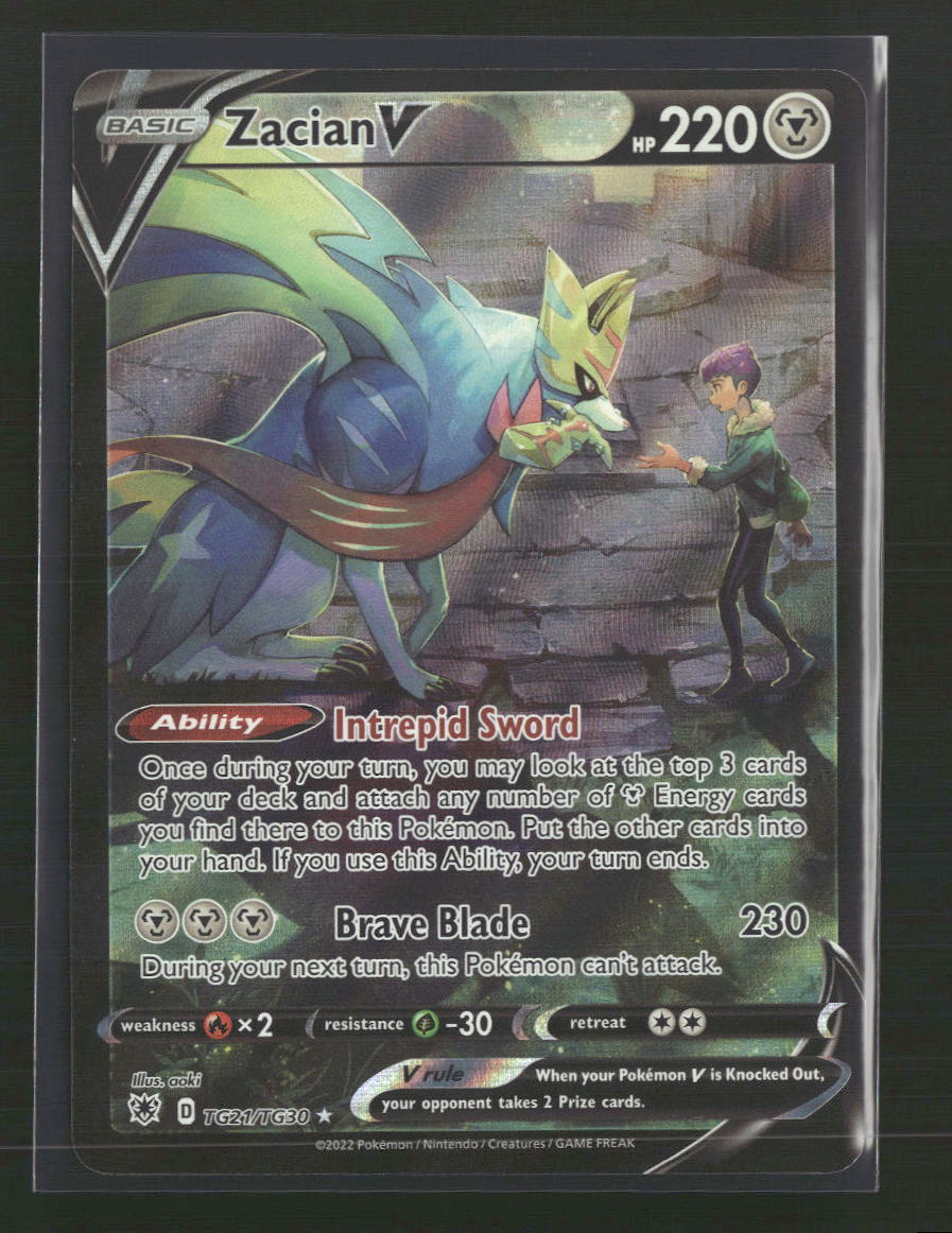Zacian V SWSH10: Astral Radiance Trainer Gallery #TG21/TG30 - Front