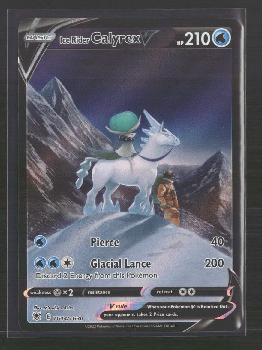 Ice Rider Calyrex V SWSH10: Astral Radiance Trainer Gallery #TG14/TG30 - Front