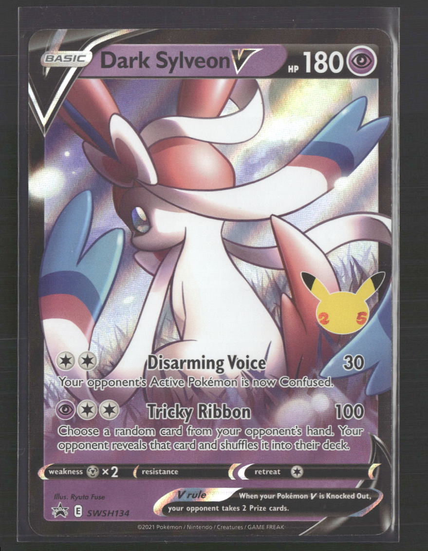 Dark Sylveon V SWSH: Sword & Shield Promo Cards #SWSH134 - Front
