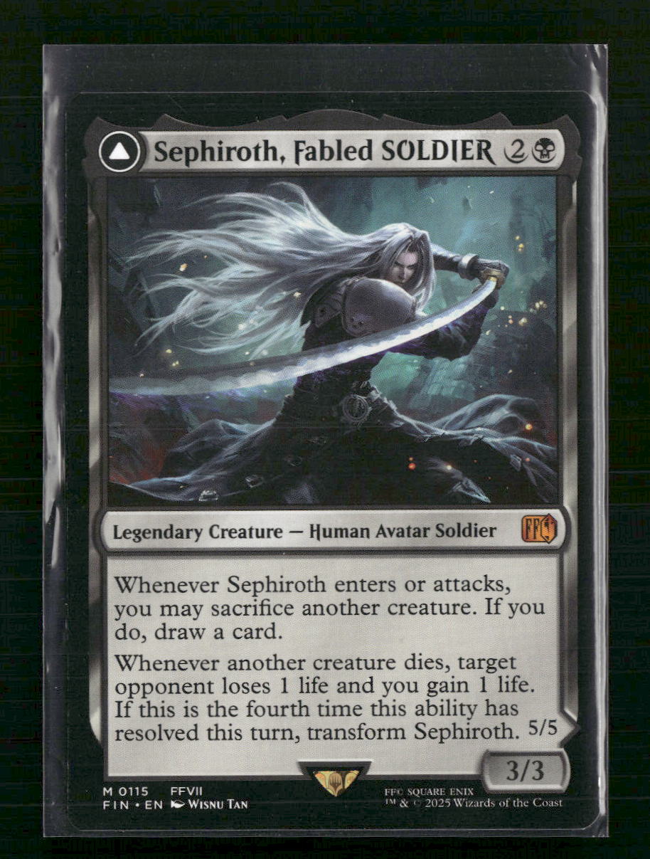 Sephiroth, Fabled SOLDIER FINAL FANTASY #115 - Front