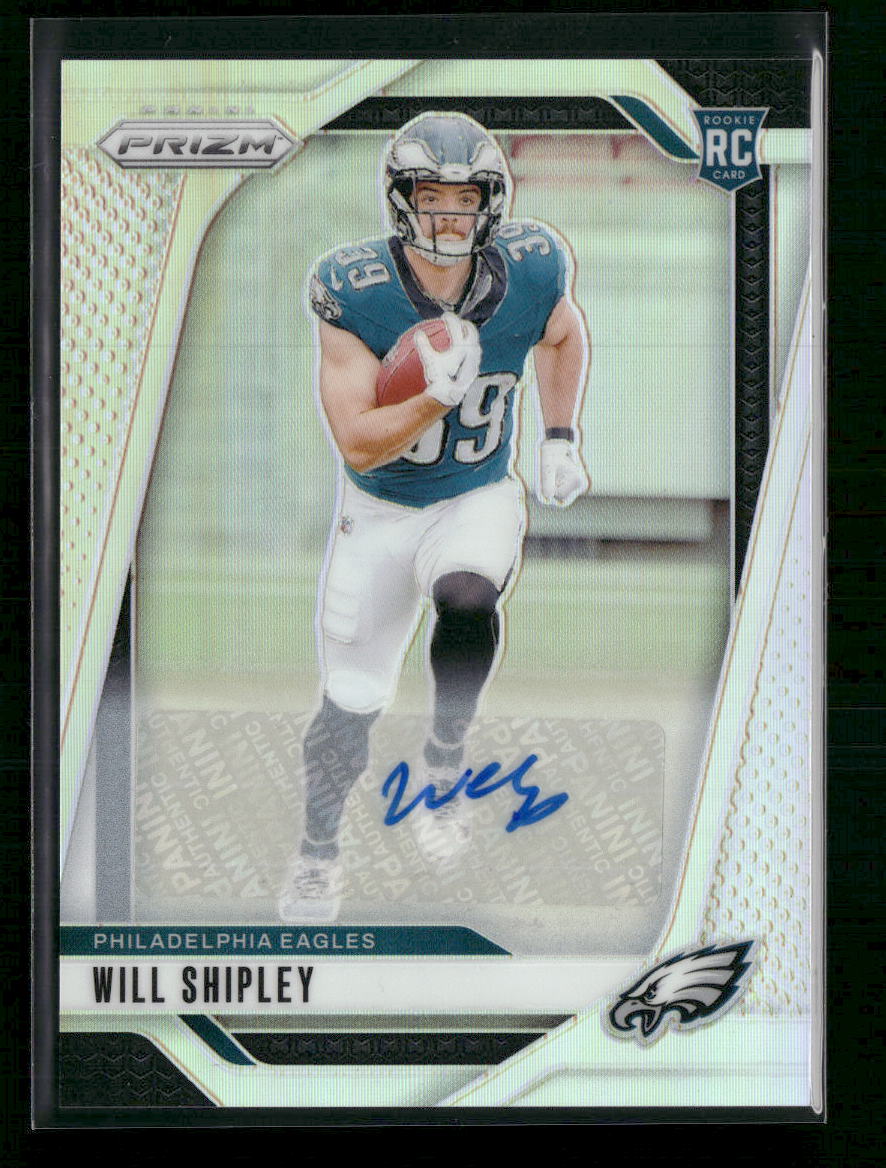 Will Shipley 2024 Panini Prizm #397 Rookie Autographs Silver Prizm