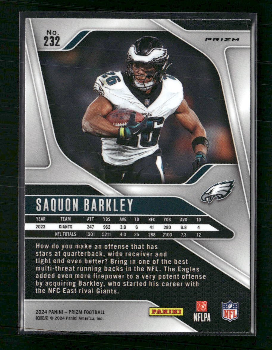 Saquon Barkley 2024 Panini Prizm #232 Blue