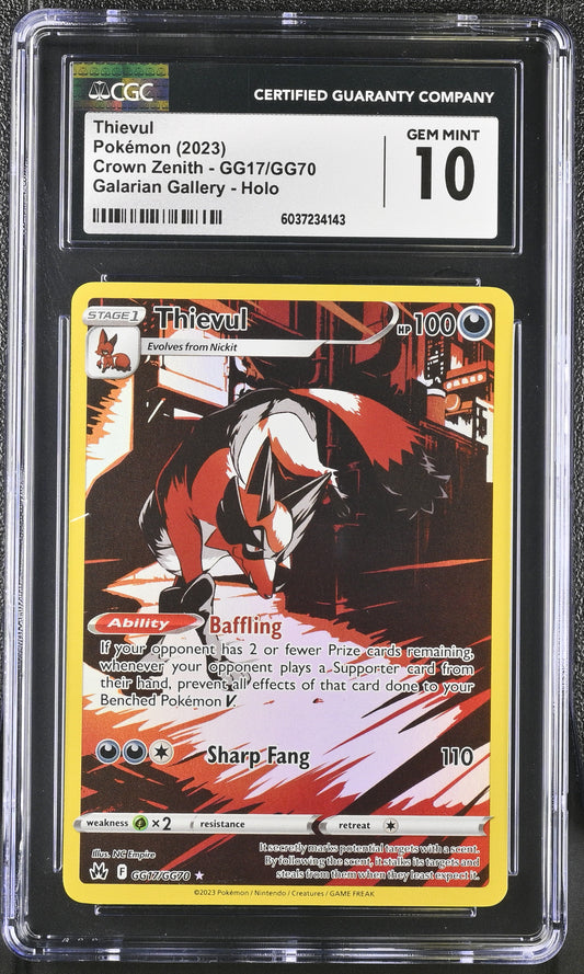 Thievul 2023 Crown Zenith #GG17/GG70 CGC 10