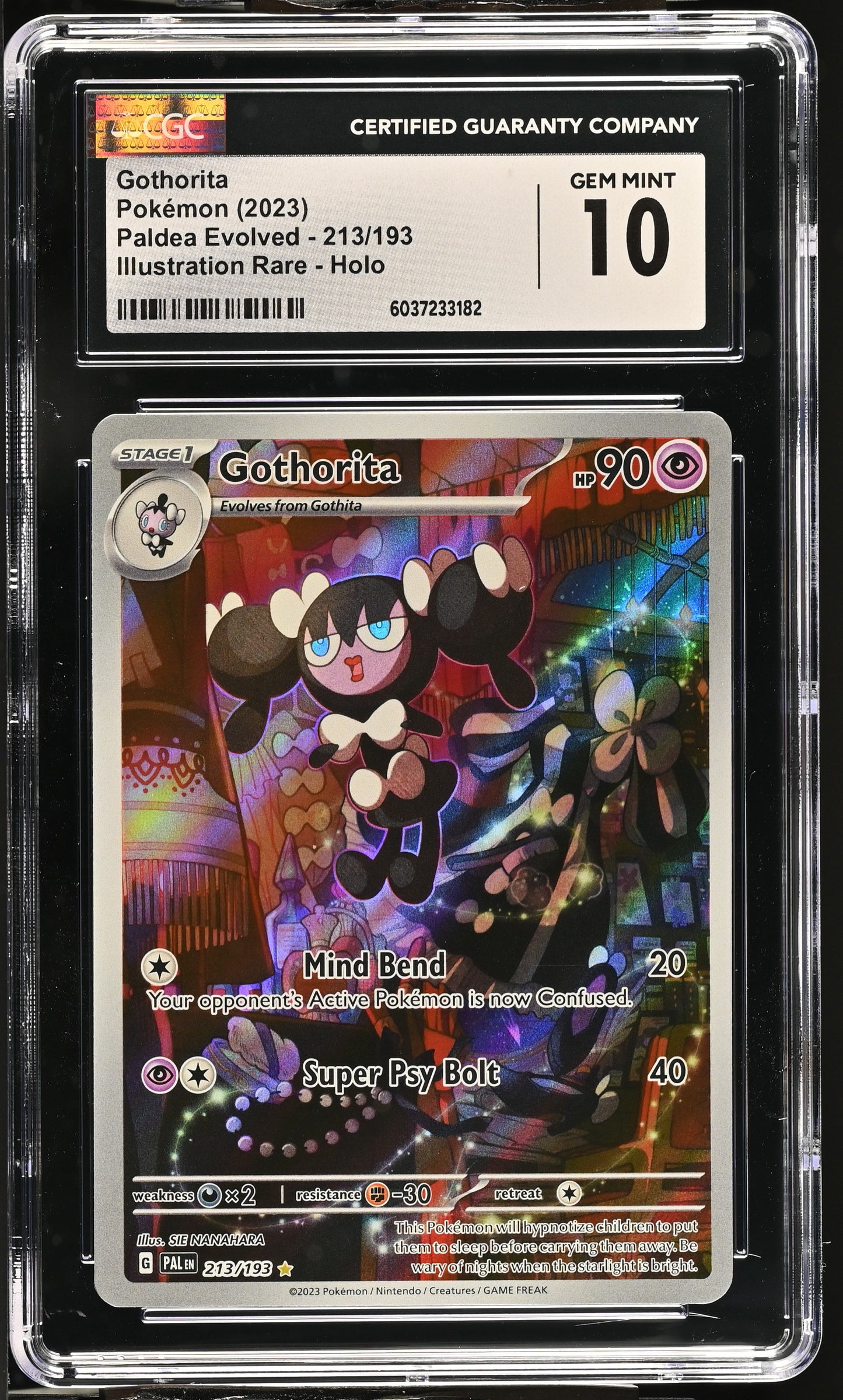 Gothorita 2023 Paldea Evolved #213/193 CGC 10