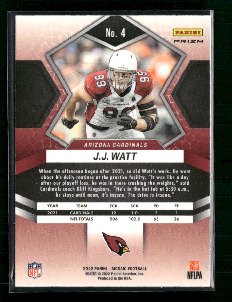 J.J. Watt Arizona Cardinals 2022 Panini Nebula
