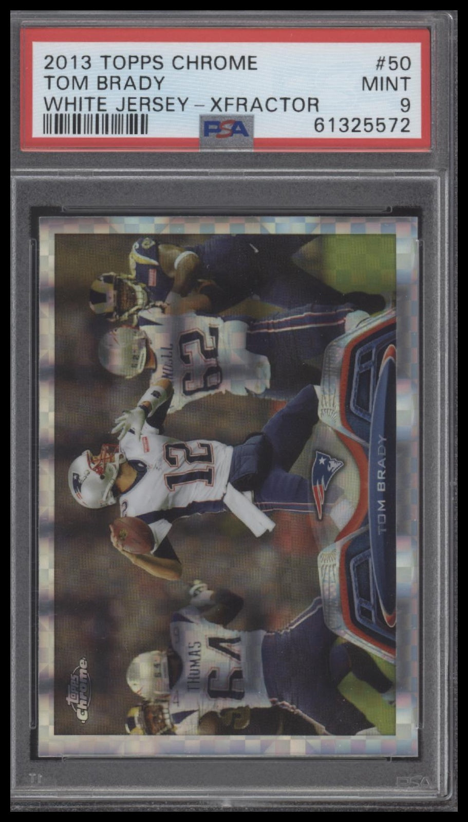 Tom Brady 2013 Topps Chrome #50 X-Fractor PSA 9