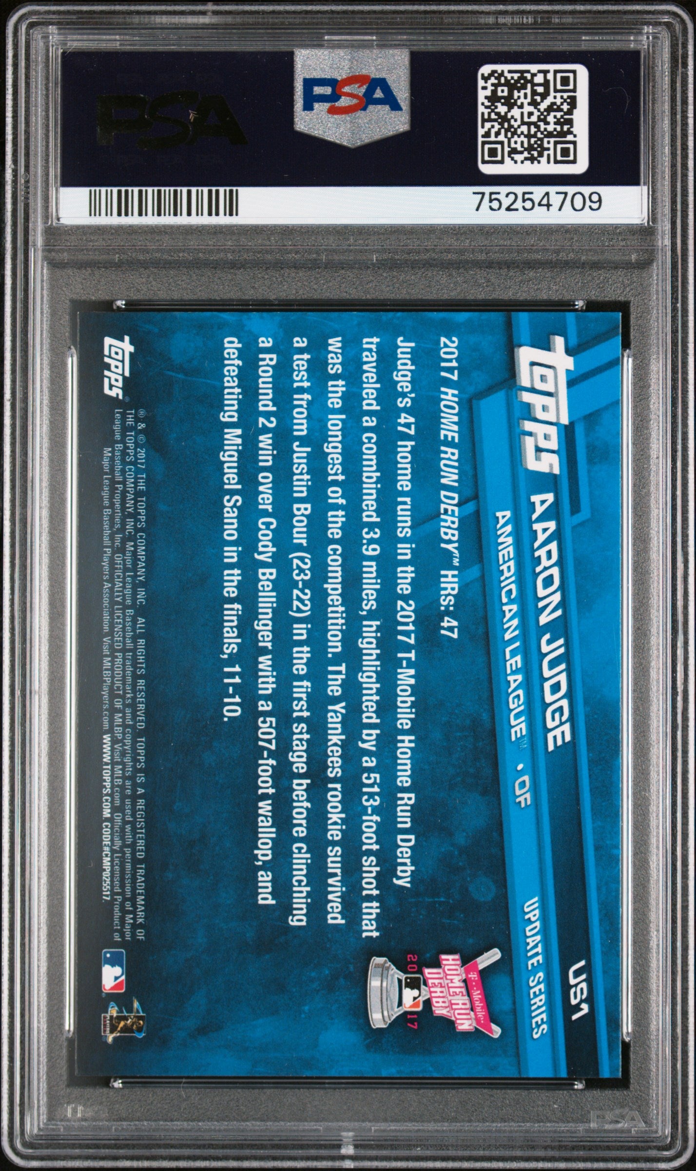 Aaron Judge 2017 Topps Update #US1 PSA 9