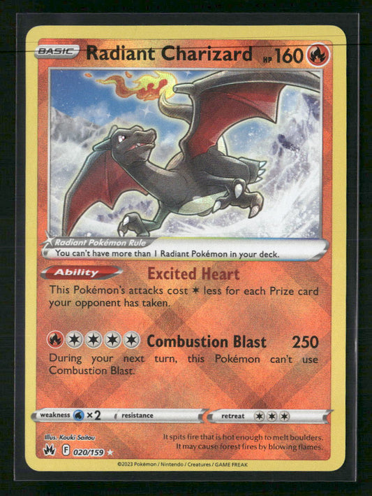 Radiant Charizard Crown Zenith #020/159