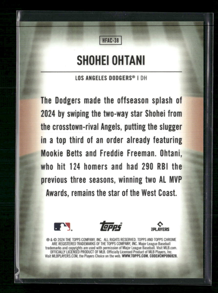 Shohei Ohtani 2024 Topps Update #HFA-29 Home Field Advantage