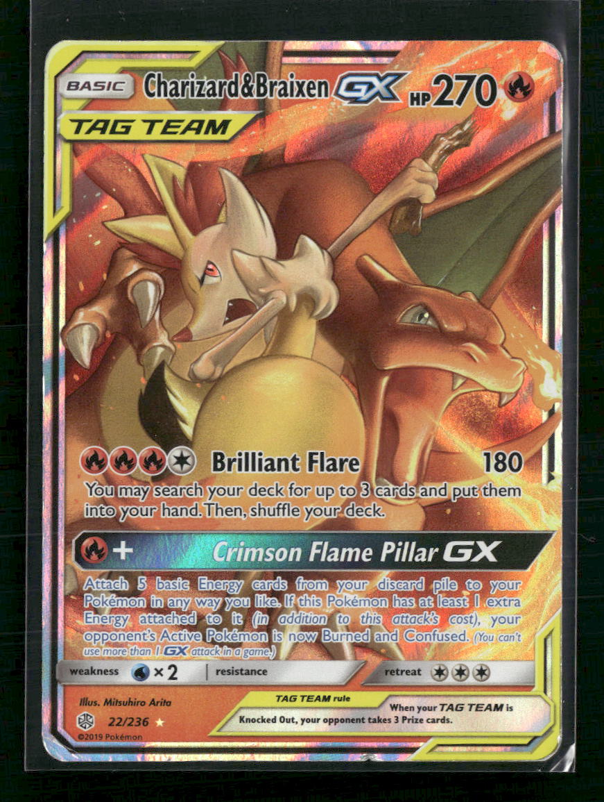 Charizard & Braixen GX SM - Cosmic Eclipse #22/236