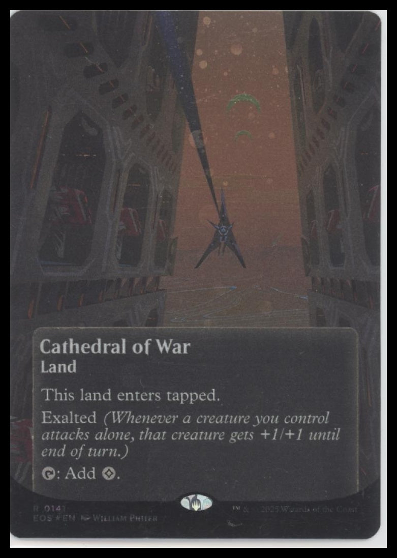 Cathedral of War (0141) (Borderless) (Galaxy Foil) Edge of Eternities: Stellar